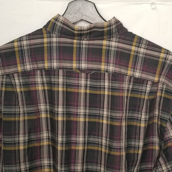 Vince plaid cotton button front shirt - Picture 4 of 10